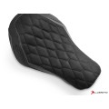 LUIMOTO (Hex-Diamond) Rider Seat Cover for the HARLEY DAVIDSON SPORTSTER IRON 883 (2016+)
